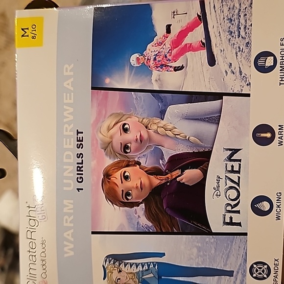 Climate Right Disney's Frozen Girls Warm Underwear Set-New - Picture 3 of 6